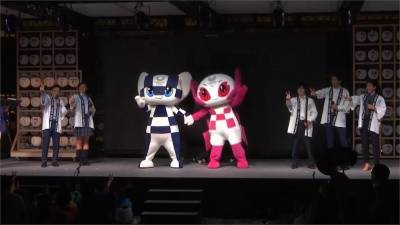 東京奧運倒數兩年 晴空塔五色光雕慶賀