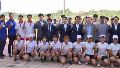 兩韓組聯隊參加亞運 龍舟隊在南韓開訓