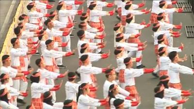 印尼雅加達街頭萬人排舞 破世界紀錄為亞運熱身