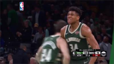 字母哥39分16籃板 公鹿3勝1敗季後賽聽牌