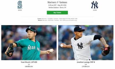 MLB/菊池雄星生涯首度對抗洋基 水手全力搶勝