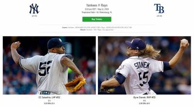 MLB/美聯東區龍頭爭霸戰 洋基 光芒互別苗頭