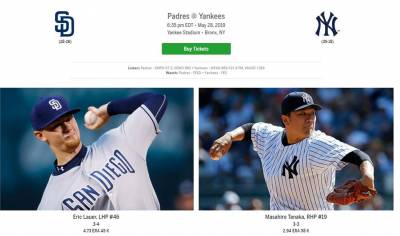 MLB/教士馬查多強棒出擊 田中將大捍衛洋基主場