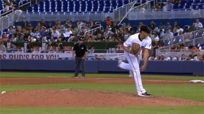 MLB/陳偉殷被敲長打無責失分 馬林魚無緣橫掃巨人
