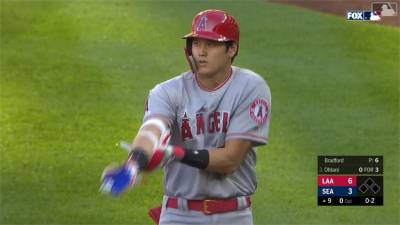 大谷翔平4打數安打掛零 天使敲3轟擊敗水手