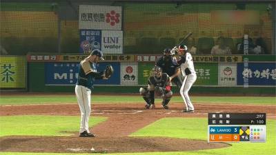 桃猿8:0完封統一獅 陳晨威場內全壘打