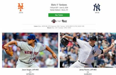 MLB/地鐵大戰登場 大都會 洋基互別苗頭