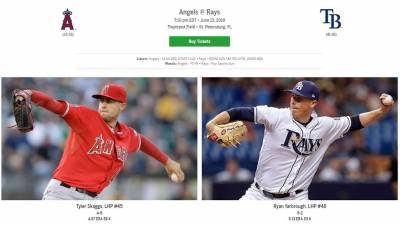 MLB/大谷翔平重砲出擊 率領天使對決地主光芒