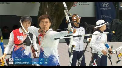 世錦賽/台灣反曲弓女團擊敗南韓 奪隊史首金
