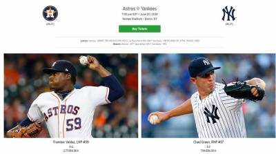 MLB/紐約洋基力拚六連勝 對抗西區王者太空人