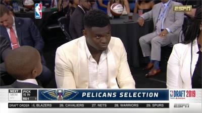 NBA選秀會登場 威廉森如願成選秀狀元