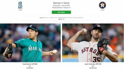MLB/水手對決太空人 兩隊派出強投正面交鋒