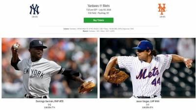 MLB/地鐵大戰第二回合 大都會 洋基互別苗頭