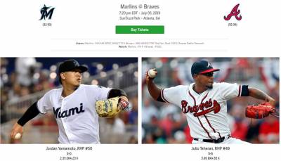 MLB/馬林魚對決東區第一勇士 陳偉殷可望登板後援