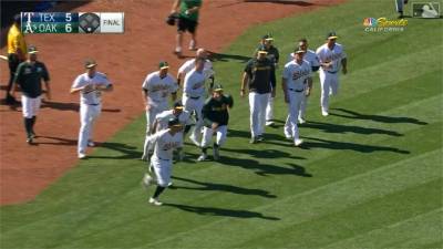 MLB/美聯西區再見勝利秀 天使 水手與運動家同樂
