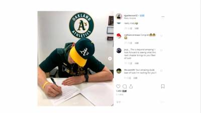 MLB/球迷飆154公里火球 今與運動家簽約