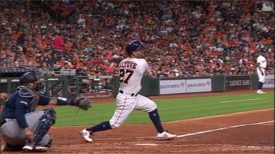 MLB/太空人4投手聯手無安打 9:0完封水手三連勝