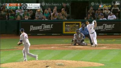 MLB/4人單場雙響砲!運動家與太空人共10轟