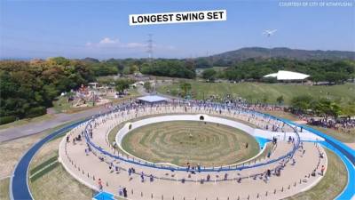 100座盪鞦韆樂園 日本福岡寫世界紀錄