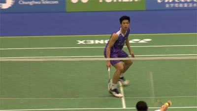 羽球公開賽第二日面對泰國選手!周天成首輪激戰過關