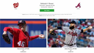 MLB/勇士對決國民 捍衛主場力拚8連勝