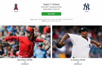 MLB/離東區冠軍只差一步 洋基戰天使全力搶勝