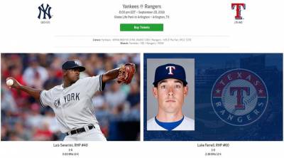MLB/東區王者洋基展現火力 迎戰德州遊騎兵