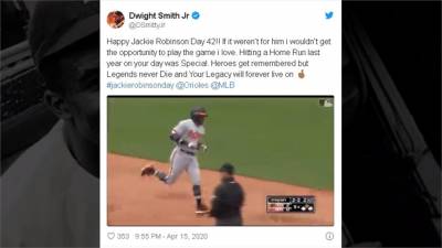 MLB/致敬大聯盟首位非裔球員!大都會投手秀「42號羅賓森」刺青