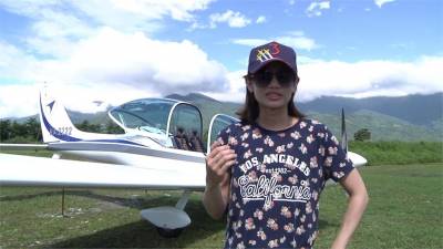 花蓮輕航機初體驗!戴資穎:開飛機比打球更難
