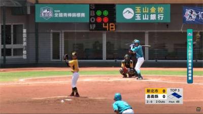 玉山青棒錦標賽 新北市扣倒嘉縣二連勝