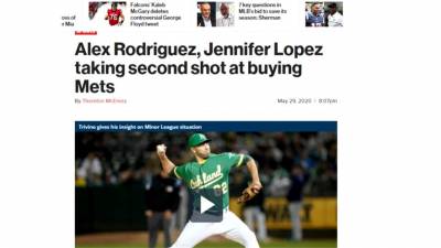 MLB/找愛國者隊老闆聯手合資 A-Rod拚買下大都會