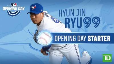 MLB/亞洲球員唯一投開幕戰 藍鳥新王牌柳賢振