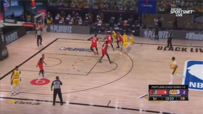 NBA季後賽湖人擊敗拓荒者 公鹿扳平魔術