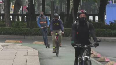 維持社交距離安全上路 墨西哥掀自行車熱潮
