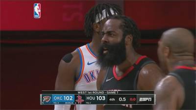 哈登搧火鍋保住勝利 火箭第7戰驚險晉級