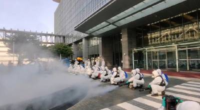 快新聞/防堵疫情延燒!「華航大消毒」加派國軍化學兵
