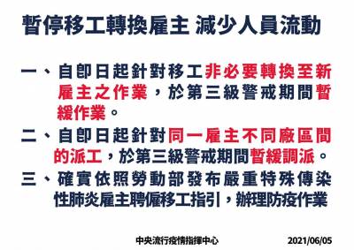 快新聞/移工群聚染疫 指揮中心:暫停轉換雇主 廠區