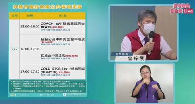 快新聞/台中確診「加1也減1」! 外縣市個案到新光三越足跡曝