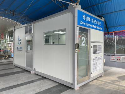 中醫大新竹附醫引進零接觸快速核酸檢測站25分鐘結果出爐